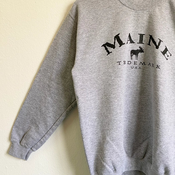 MAINE Grey comfortable sweatshirt