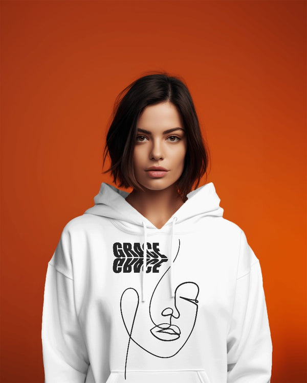 White sweatshirt for women's